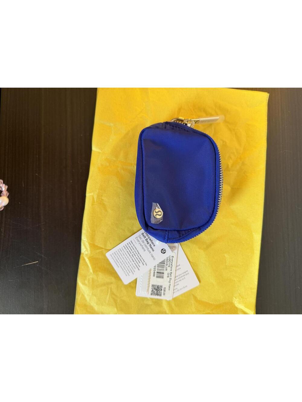 NWT Lululemon Everywhere Belt Bag Nano Royal Blue Mini Pouch Keychain